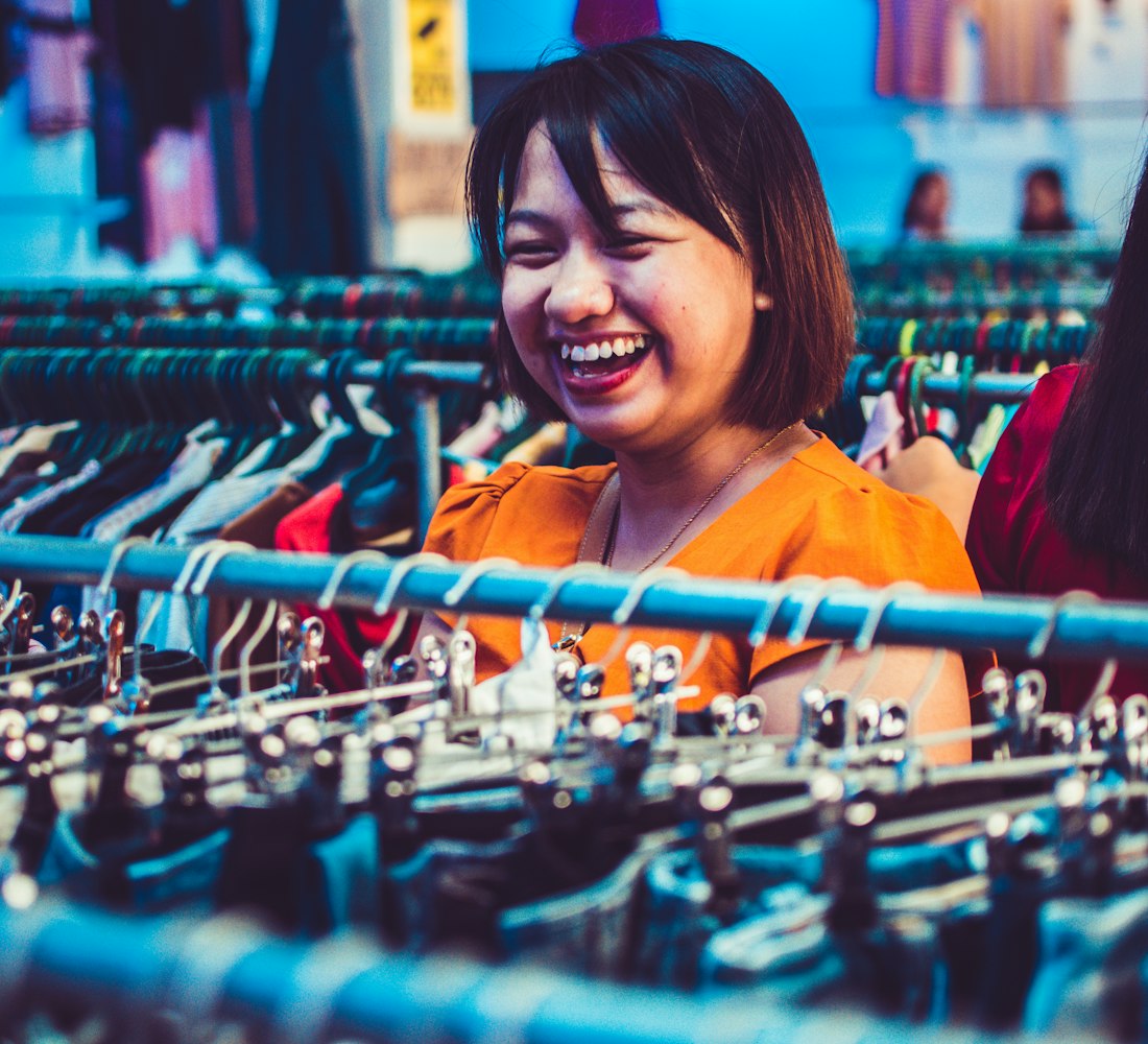 Business owner in a clothing shop